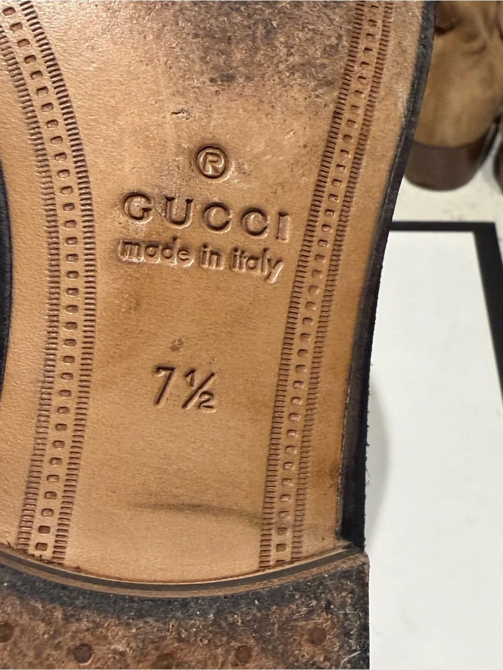 Gucci Black Suede Loafers with Green-Red Web and Gold Horsebit